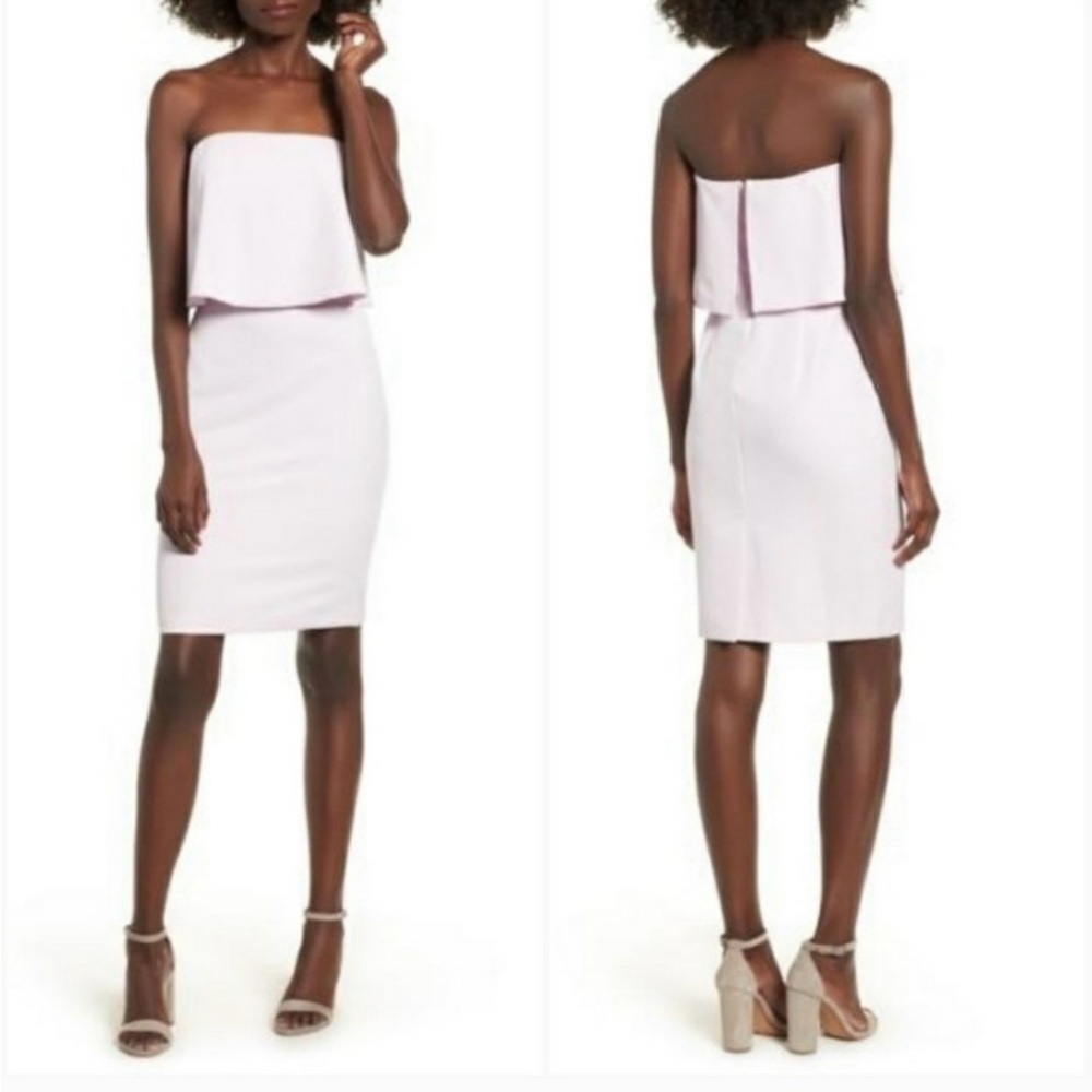 Socialite Pink Strapless Mini Dress